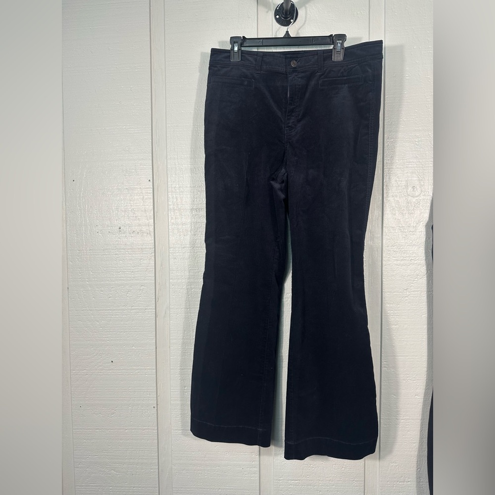 Talbots Blue Corduroy Wide Leg Pants No Size See Measurements EUC